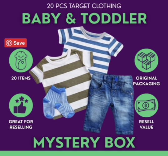 TGT Baby and Toddler Clothes Mystery Box – 20 Pieces TGT Brand Mixed Apparel