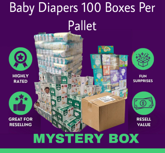 Baby Diapers 100 Boxes Per Pallet 